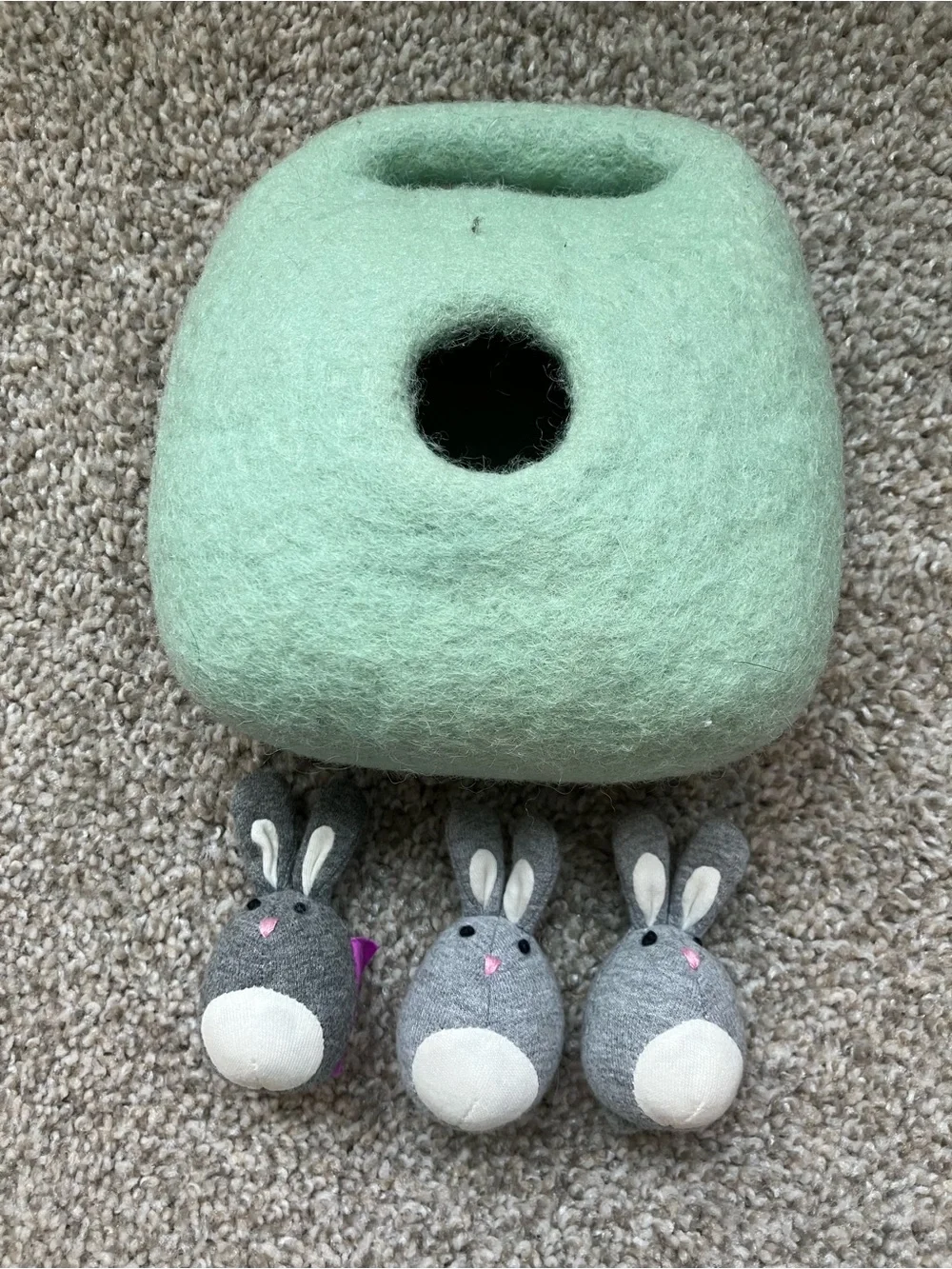 Lovevery - Bunnies In A Felt Burrow - The Babbler Playkit